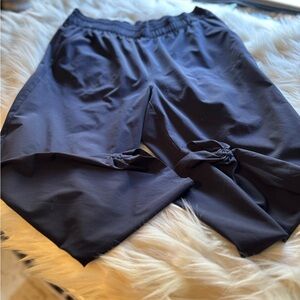 T by Talbots Navy Elastic-Waist Pants